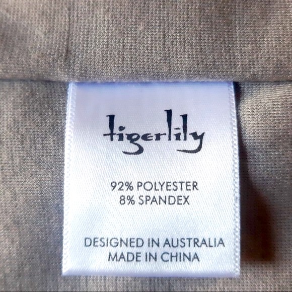 Sz 14 TIGERLILY Geometric Print Gray Pencil Skirt NWOT - Picture 6 of 7